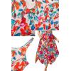 imageVOTEPRETTY Womens Summer Maxi Dresses 2024 Spring Sundressess Beach Vacation Hawaiian Tropical Outfit Floral ClothesApricot Red Floral