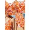 imageVOTEPRETTY Womens Summer Maxi Dresses 2024 Spring Sundressess Beach Vacation Hawaiian Tropical Outfit Floral ClothesOrange Floral