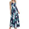 imageVOTEPRETTY Womens V Neck Wrap Spaghetti Strap Summer Casual Beach Floral Pockets Maxi DressFloral02