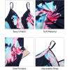 imageVOTEPRETTY Womens V Neck Wrap Spaghetti Strap Summer Casual Beach Floral Pockets Maxi DressFloral03