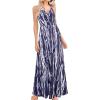 imageVOTEPRETTY Womens V Neck Wrap Spaghetti Strap Summer Casual Beach Floral Pockets Maxi DressFloral06