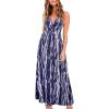 imageVOTEPRETTY Womens V Neck Wrap Spaghetti Strap Summer Casual Beach Floral Pockets Maxi DressFloral06