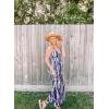 imageVOTEPRETTY Womens V Neck Wrap Spaghetti Strap Summer Casual Beach Floral Pockets Maxi DressFloral06