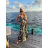 imageVOTEPRETTY Womens V Neck Wrap Spaghetti Strap Summer Casual Beach Floral Pockets Maxi DressFloral11