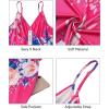 imageVOTEPRETTY Womens V Neck Wrap Spaghetti Strap Summer Casual Beach Floral Pockets Maxi DressFloral12