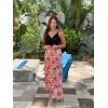 imageVOTEPRETTY Womens V Neck Wrap Spaghetti Strap Summer Casual Beach Floral Pockets Maxi DressFlorala