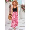 imageVOTEPRETTY Womens V Neck Wrap Spaghetti Strap Summer Casual Beach Floral Pockets Maxi DressFloralc