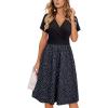Black Floral Polka Dot