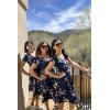 imageVOTEPRETTY Womens Short Sleeve V Neck Sundress Summer Casual Button Floral Dress with PocketsAfloral03