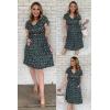 imageVOTEPRETTY Womens Short Sleeve V Neck Sundress Summer Casual Button Floral Dress with PocketsAfloral29
