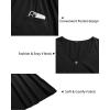 imageVOTEPRETTY Womens Short Sleeve V Neck Sundress Summer Casual Button Floral Dress with PocketsBlack