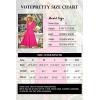 imageVOTEPRETTY Womens Short Sleeve V Neck Sundress Summer Casual Button Floral Dress with PocketsHot Pink