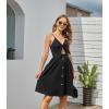 imageVOTEPRETTY Womens Summer Dresses Spring Sundresses Beach Clothes Outfit Vacation 2024 V Neck Casual Tropical Resort HawaiianAblack