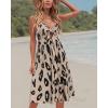 imageVOTEPRETTY Womens Summer Dresses Spring Sundresses Beach Clothes Outfit Vacation 2024 V Neck Casual Tropical Resort HawaiianAleopard