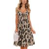 imageVOTEPRETTY Womens Summer Dresses Spring Sundresses Beach Clothes Outfit Vacation 2024 V Neck Casual Tropical Resort HawaiianAleopard
