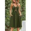 imageVOTEPRETTY Womens Summer Dresses Spring Sundresses Beach Clothes Outfit Vacation 2024 V Neck Casual Tropical Resort HawaiianArmy