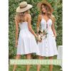 imageVOTEPRETTY Womens Summer Dresses Spring Sundresses Beach Clothes Outfit Vacation 2024 V Neck Casual Tropical Resort HawaiianAwhite