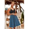 imageVOTEPRETTY Womens Summer Dresses Spring Sundresses Beach Clothes Outfit Vacation 2024 V Neck Casual Tropical Resort HawaiianBlackblue