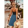 imageVOTEPRETTY Womens Summer Dresses Spring Sundresses Beach Clothes Outfit Vacation 2024 V Neck Casual Tropical Resort HawaiianBlackblue