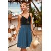 imageVOTEPRETTY Womens Summer Dresses Spring Sundresses Beach Clothes Outfit Vacation 2024 V Neck Casual Tropical Resort HawaiianBlackblue