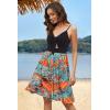 imageVOTEPRETTY Womens Summer Dresses Spring Sundresses Beach Clothes Outfit Vacation 2024 V Neck Casual Tropical Resort HawaiianBlackhawaiian Floral