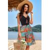 imageVOTEPRETTY Womens Summer Dresses Spring Sundresses Beach Clothes Outfit Vacation 2024 V Neck Casual Tropical Resort HawaiianBlackhawaiian Floral