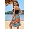imageVOTEPRETTY Womens Summer Dresses Spring Sundresses Beach Clothes Outfit Vacation 2024 V Neck Casual Tropical Resort HawaiianBlackhawaiian Floral