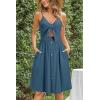 imageVOTEPRETTY Womens Summer Dresses Spring Sundresses Beach Clothes Outfit Vacation 2024 V Neck Casual Tropical Resort HawaiianBlue