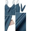 imageVOTEPRETTY Womens Summer Dresses Spring Sundresses Beach Clothes Outfit Vacation 2024 V Neck Casual Tropical Resort HawaiianBlue