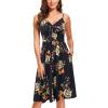 imageVOTEPRETTY Womens Summer Dresses Spring Sundresses Beach Clothes Outfit Vacation 2024 V Neck Casual Tropical Resort HawaiianFloral25