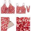 imageVOTEPRETTY Womens Summer Dresses Spring Sundresses Beach Clothes Outfit Vacation 2024 V Neck Casual Tropical Resort HawaiianFloral31