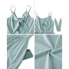 imageVOTEPRETTY Womens Summer Dresses Spring Sundresses Beach Clothes Outfit Vacation 2024 V Neck Casual Tropical Resort HawaiianGray Blue