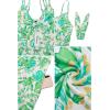 imageVOTEPRETTY Womens Summer Dresses Spring Sundresses Beach Clothes Outfit Vacation 2024 V Neck Casual Tropical Resort HawaiianGreen Blue Floral