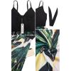 imageVOTEPRETTY Womens Summer Dresses Spring Sundresses Beach Clothes Outfit Vacation 2024 V Neck Casual Tropical Resort HawaiianGreen Leaves