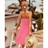 imageVOTEPRETTY Womens Summer Dresses Spring Sundresses Beach Clothes Outfit Vacation 2024 V Neck Casual Tropical Resort HawaiianLight Pink