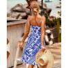imageVOTEPRETTY Womens Summer Dresses Spring Sundresses Beach Clothes Outfit Vacation 2024 V Neck Casual Tropical Resort HawaiianLittle Blue Floral