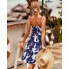 imageVOTEPRETTY Womens Summer Dresses Spring Sundresses Beach Clothes Outfit Vacation 2024 V Neck Casual Tropical Resort HawaiianNavy Floral
