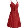 imageVOTEPRETTY Womens Summer Dresses Spring Sundresses Beach Clothes Outfit Vacation 2024 V Neck Casual Tropical Resort HawaiianWine