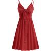 imageVOTEPRETTY Womens Summer Dresses Spring Sundresses Beach Clothes Outfit Vacation 2024 V Neck Casual Tropical Resort HawaiianWine
