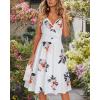 imageVOTEPRETTY Womens V Neck Floral Spaghetti Strap Sundress Casual Summer Party Swing Dress with PocketFloral01