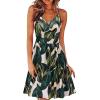 imageVOTEPRETTY Womens V Neck Floral Spaghetti Strap Sundress Casual Summer Party Swing Dress with PocketFloral09
