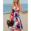 imageVOTEPRETTY Womens V Neck Floral Spaghetti Strap Sundress Casual Summer Party Swing Dress with PocketFloral16