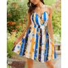 imageVOTEPRETTY Womens V Neck Floral Spaghetti Strap Sundress Casual Summer Party Swing Dress with PocketFloral23