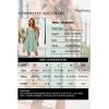imageVOTEPRETTY Womens V Neck Floral Spaghetti Strap Sundress Casual Summer Party Swing Dress with PocketGreen02