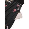 imageVOTEPRETTY Womens VNeck Spaghetti Strap Dress Summer Casual Swing Sundress with PocketsBlack Floral Red