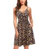 imageVOTEPRETTY Womens VNeck Spaghetti Strap Dress Summer Casual Swing Sundress with PocketsFloral13
