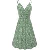 imageVOTEPRETTY Womens VNeck Spaghetti Strap Dress Summer Casual Swing Sundress with PocketsFloral43