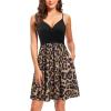 imageVOTEPRETTY Womens VNeck Spaghetti Strap Dress Summer Casual Swing Sundress with PocketsFloralf