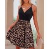 imageVOTEPRETTY Womens VNeck Spaghetti Strap Dress Summer Casual Swing Sundress with PocketsFloralf