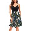 imageVOTEPRETTY Womens VNeck Spaghetti Strap Dress Summer Casual Swing Sundress with PocketsFloralg